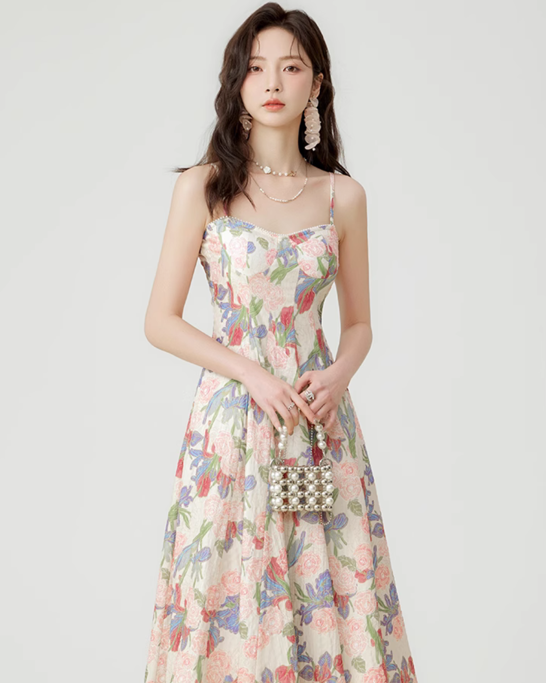 Flower Flare Cami Dress LSN0003