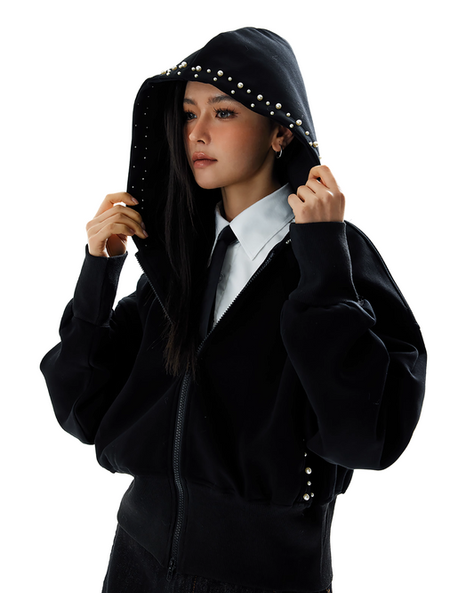 Pearl Design Cropped Hood Jacket HGX0032