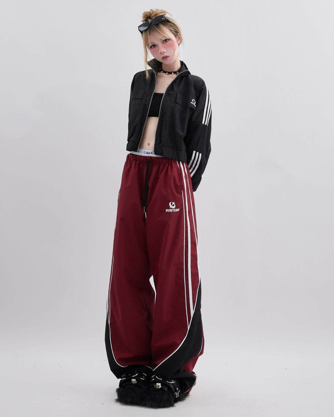 Retro Side Stripe Nylon Pants RHP0002