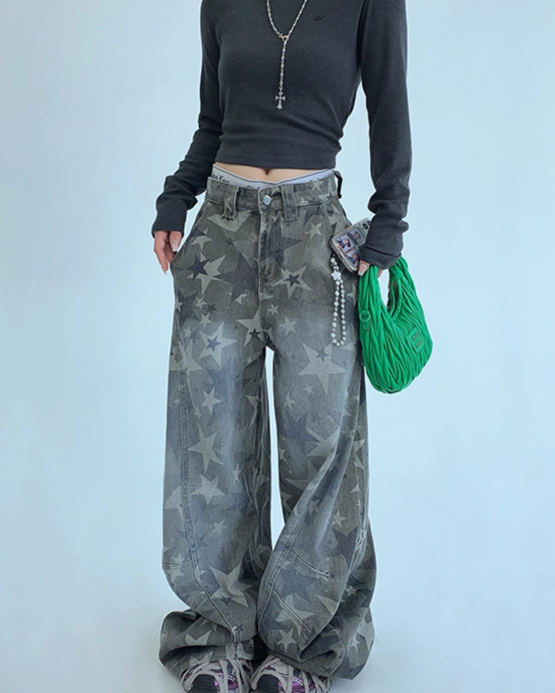 Star Vintage Wide Denim Pants YLS0925