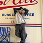 Multi Pocket Washed Work Pants CYE0039