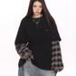 Plaid Two-Piece Long Sleeve T-Shirt BGS0046
