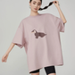 Dog Print Oversized T-Shirt FER0219