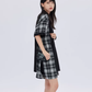 Irregular Patchwork Checkered Dress SHN0038