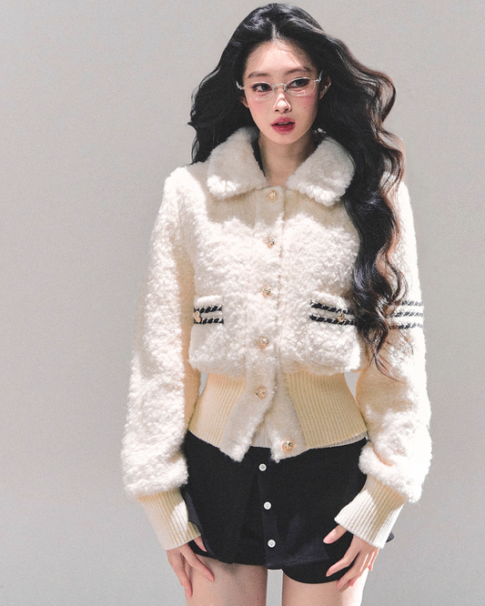Fluffy Wool Padded Jacket LAS0049