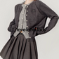 Round Neck Compact Knit Cardigan LLA0414