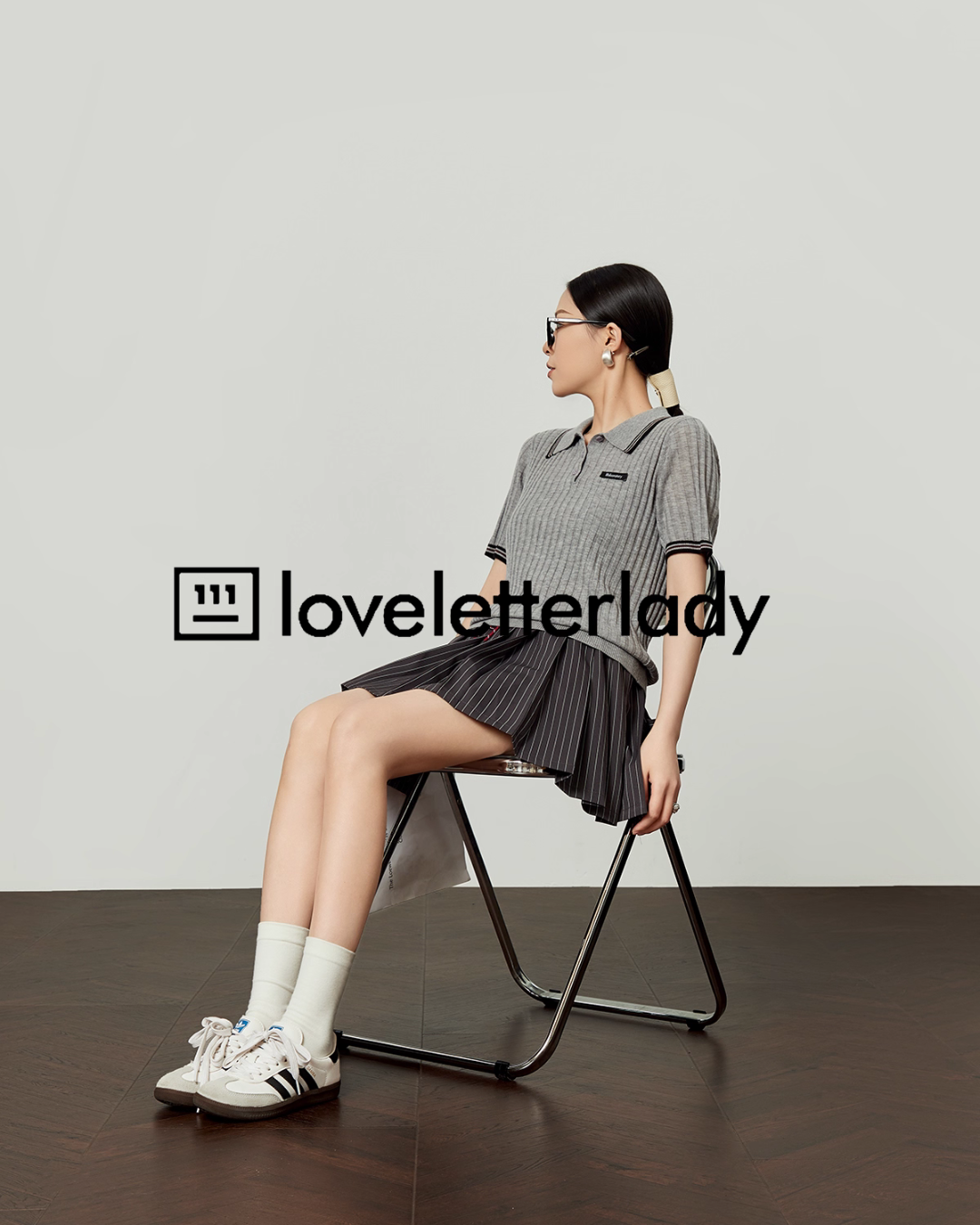 Polo Collar Knit Top LLA0489