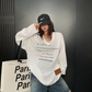 V-Neck Print Long Sleeve T-Shirt  YLS1044