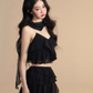Chiffon Ruffle Tops / Chiffon Skirts LAS0019