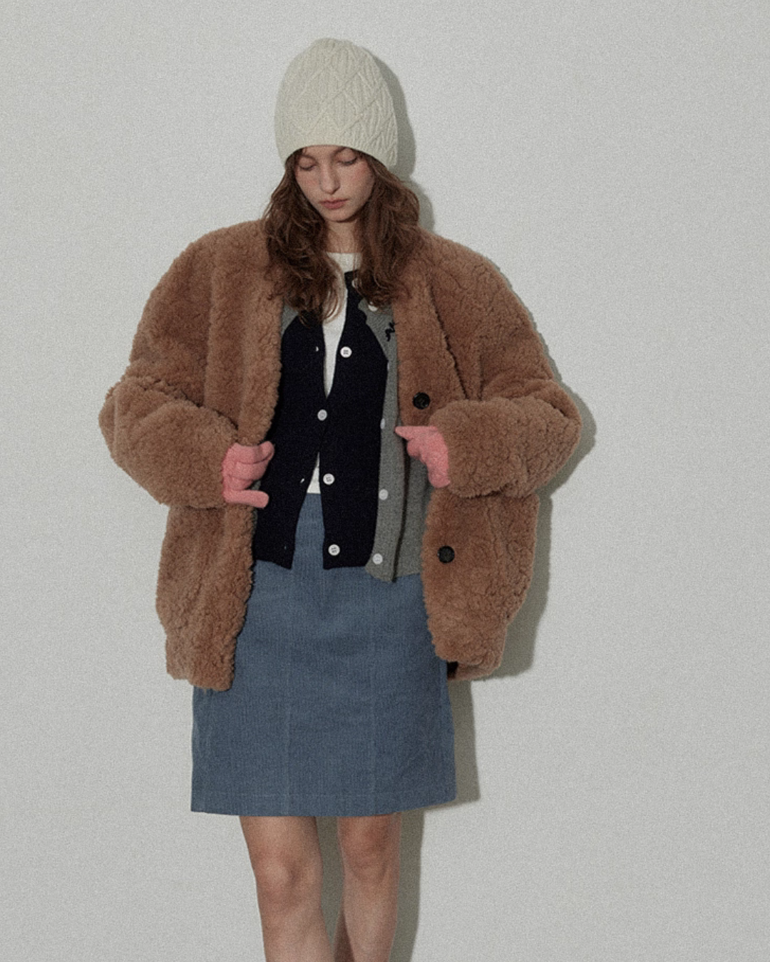 Layered Style Knit Cardigan RLZ0001