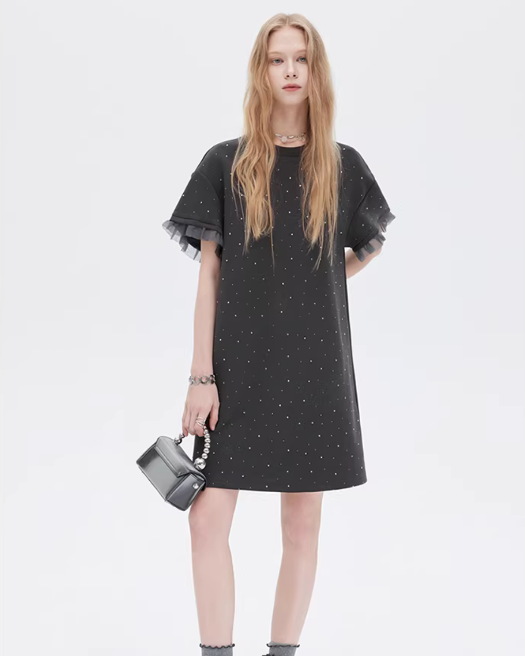 Sparkly T-Shirt Dress SHN0025