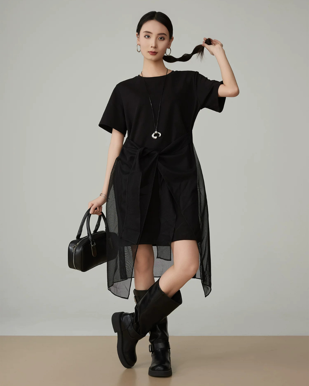 Asymmetric Docking Dress FER0157