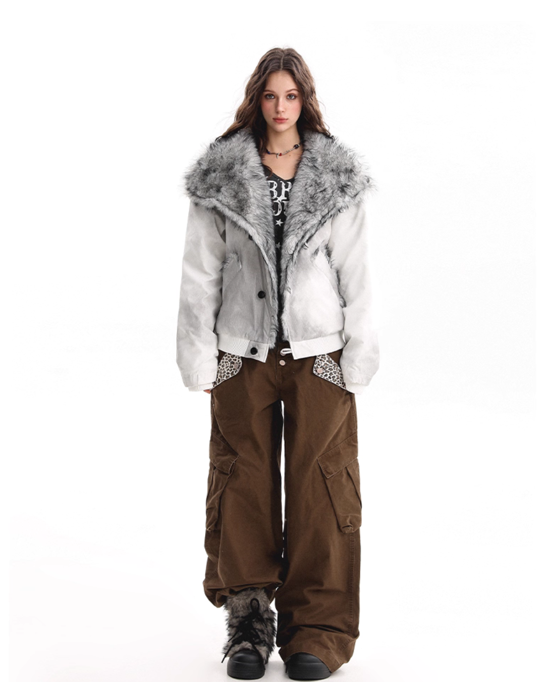 Big Collar Fleece Jacket BGS0040