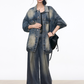 Vintage Denim Jacket / Denim Wide Pants WEO0074
