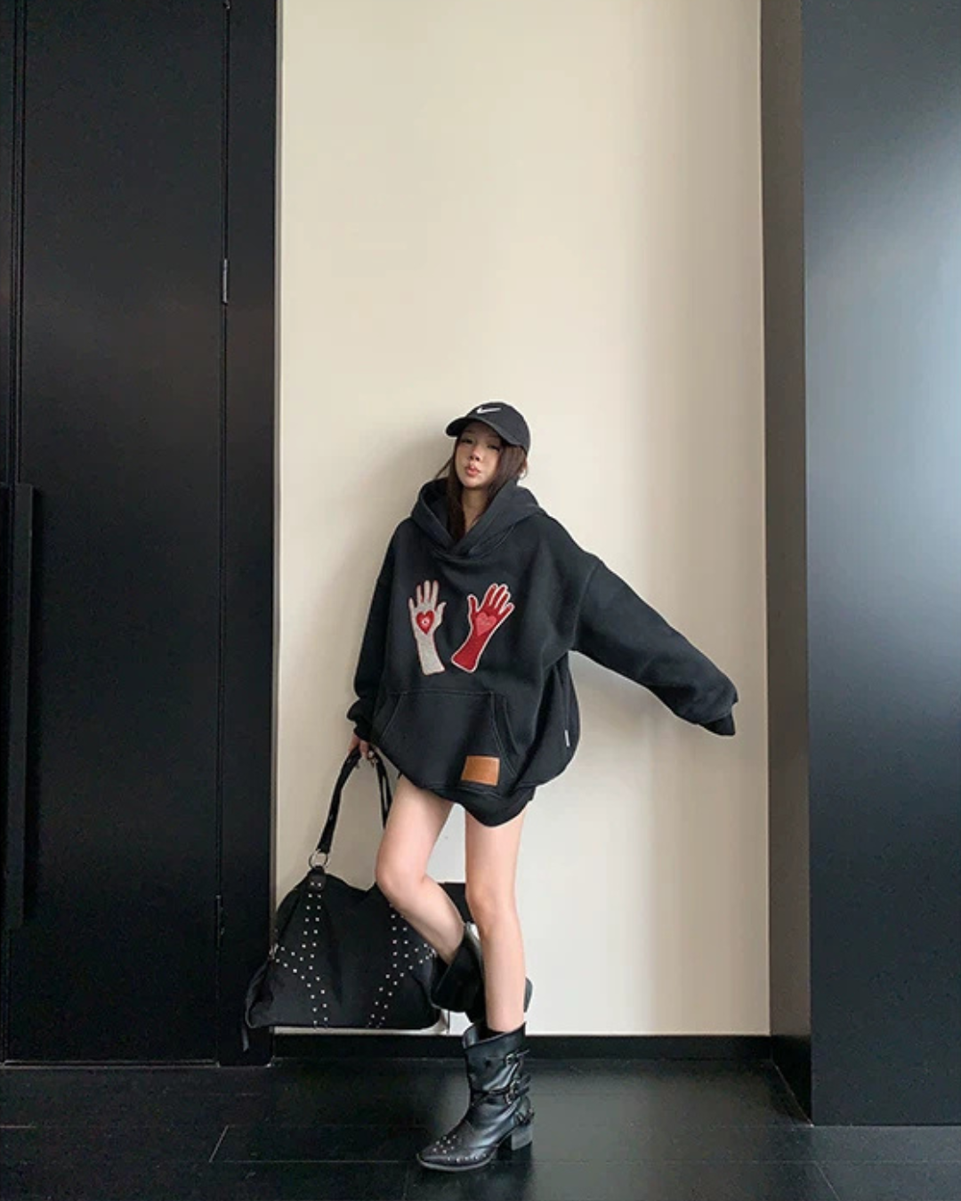 Graphic Oversized Sweatshirt Hoodie YLS1065