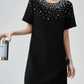 Bijou Neck Mini Dress FER0205