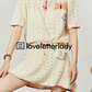 Butterfly Embroidered Knit Tops / Knit Skirts LLA0067