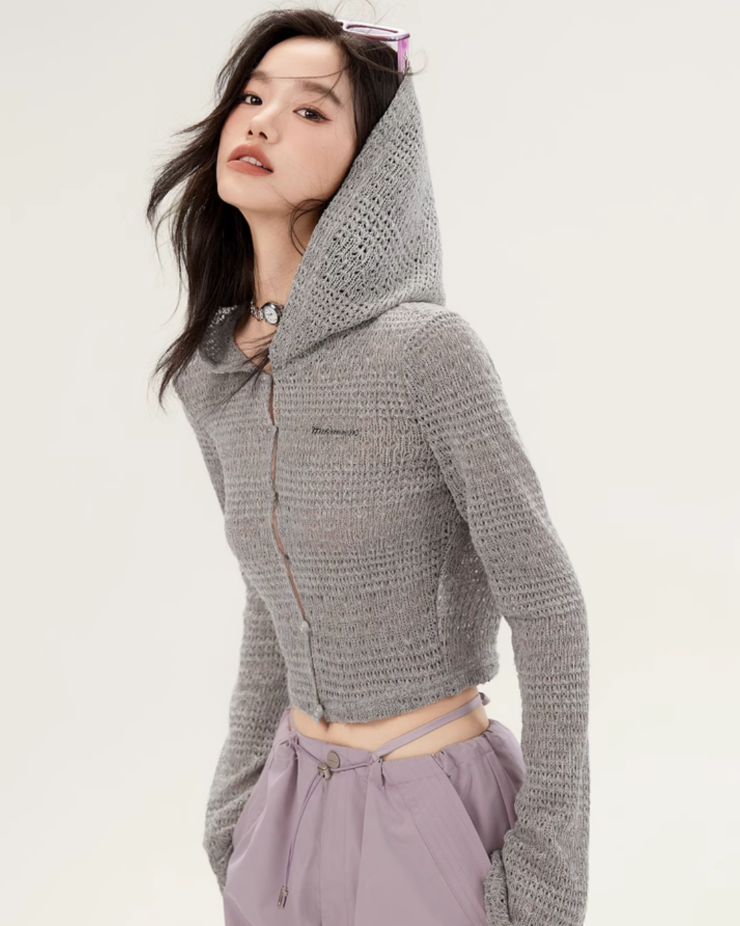 Hooded Summer Knit Tops EPU0007