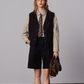 Vintage Flocked Denim Jacket / Vest / Bermuda Shorts / Tie BBK0002