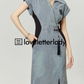 Retro Slit Denim Dress LLA0165