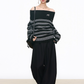 Off Shoulder Sweater Top / Wide Long Pants WEO0061