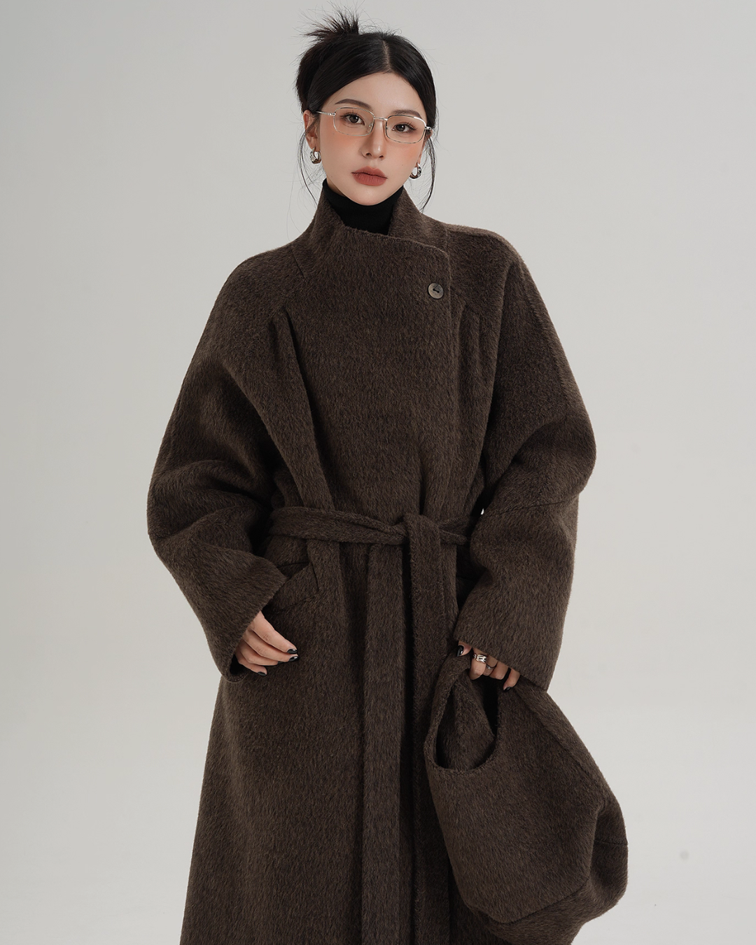 Stand Collar Wool Coat SRS0370