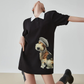Dog Graphic Polo Dress FER0202