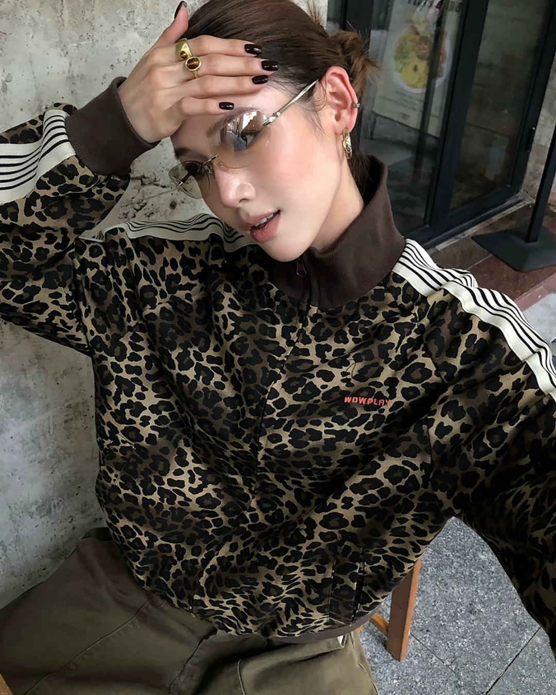 Leopard Track Sideline Jacket WWP0018