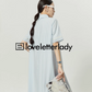 Sky Blue Striped Dress LLA0223