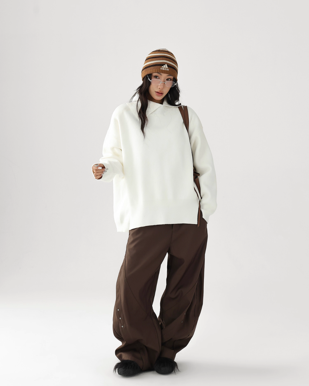 Retro Split Pullover Knit ACS0303
