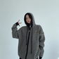 Thin Striped Knit Hoodie YLS1001