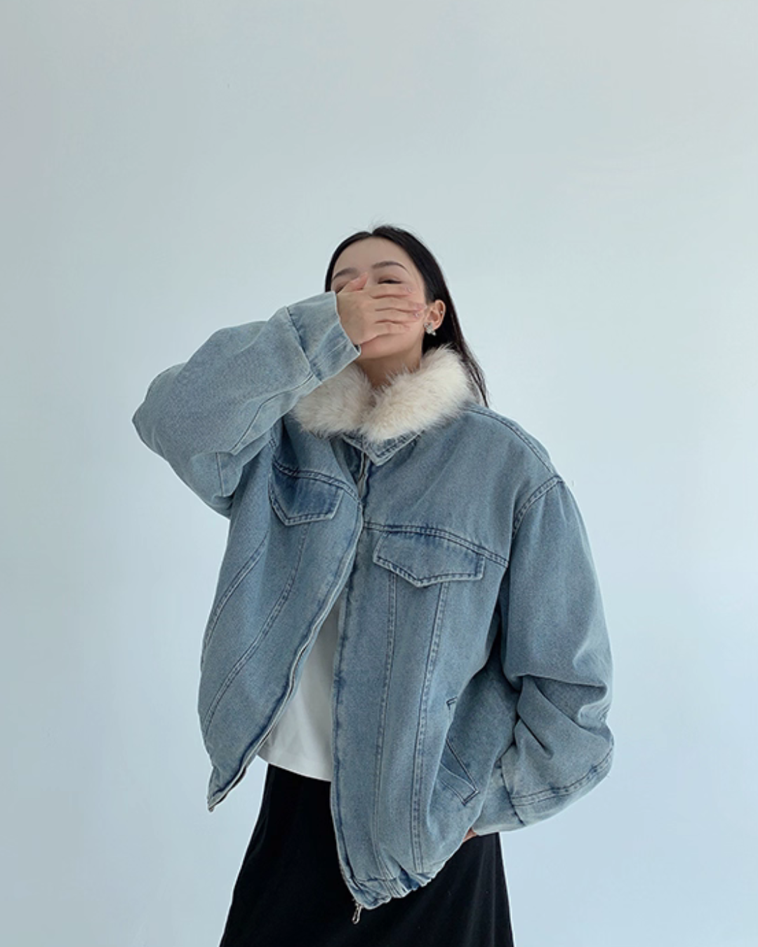 Fur Collar Denim Jacket YLS0994