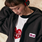 Patch Big Zip Hoodie EZK0042