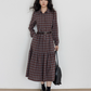 Classic Paid Long Dress VAS0162