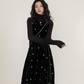 Sleeveless Velour Elegant Dress VAS0142