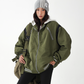 Retro Color Patchwork Hood Jacket ACS0286