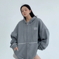 Oversized Zip-Up Hoodie YLS0940