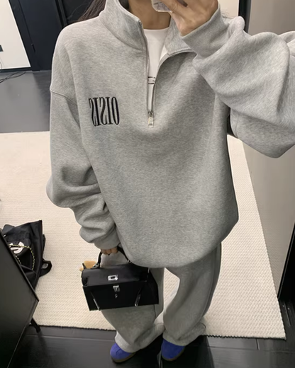 Half-Zip Sweatshirt / Wide Sweatpants YLS1020