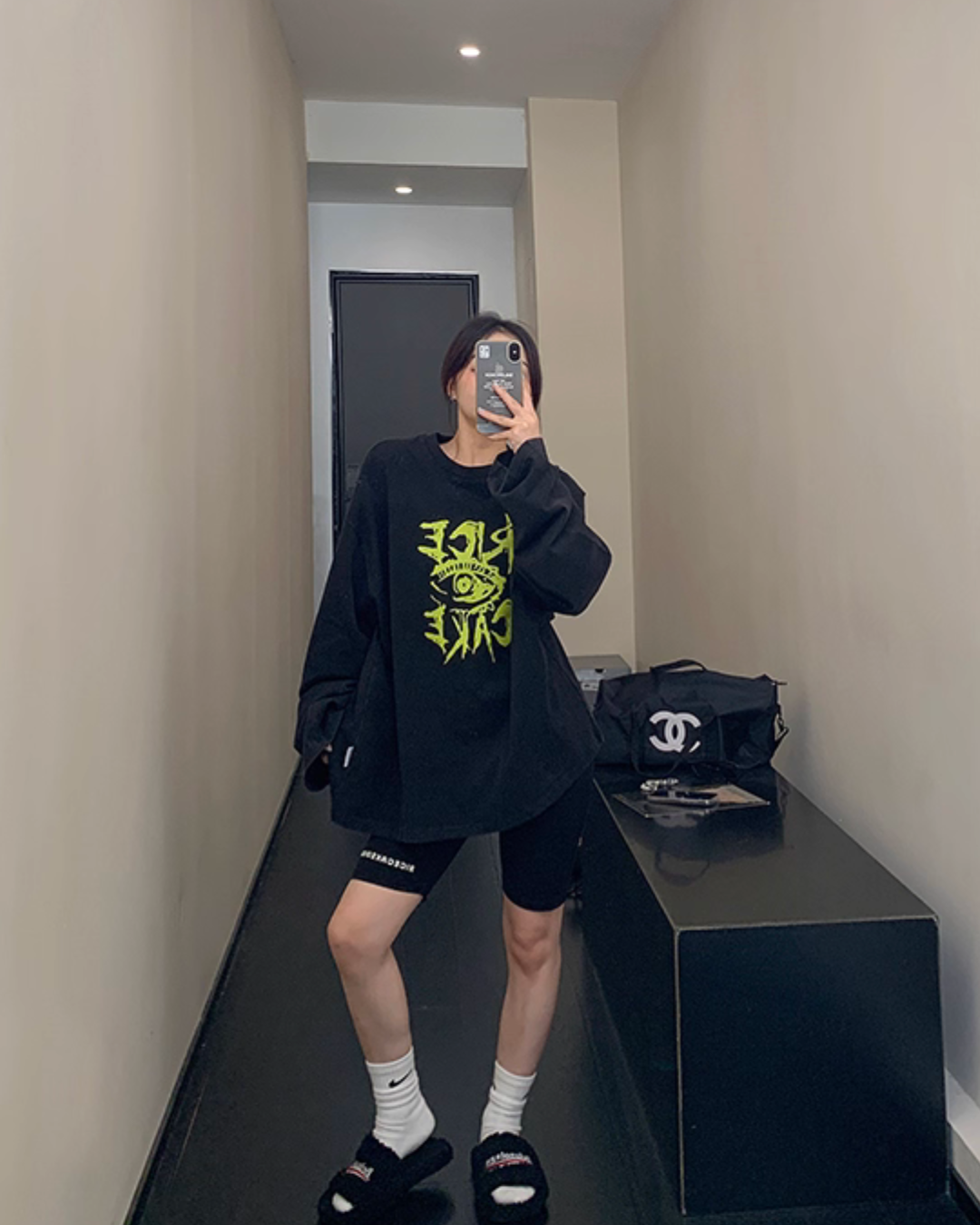 Dark Print Long Sleeve T-Shirt YLS0920