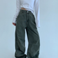Oversized Denim Cargo Pants YLS0936