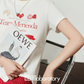 Graphic Short-Sleeve T-Shirt / Polka Dot Mini Skirt LLA0650