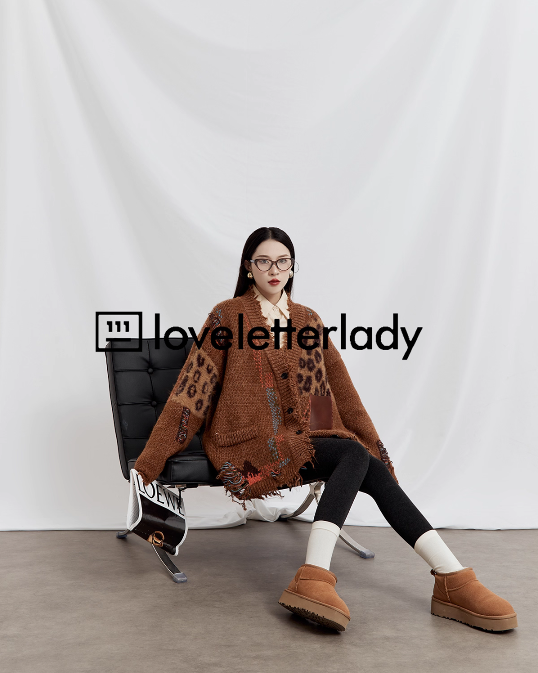 V-Neck Random Knit Cardigan LLA0537