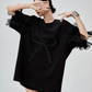 Ribbon & Tulle Frill T-Shirt FER0189