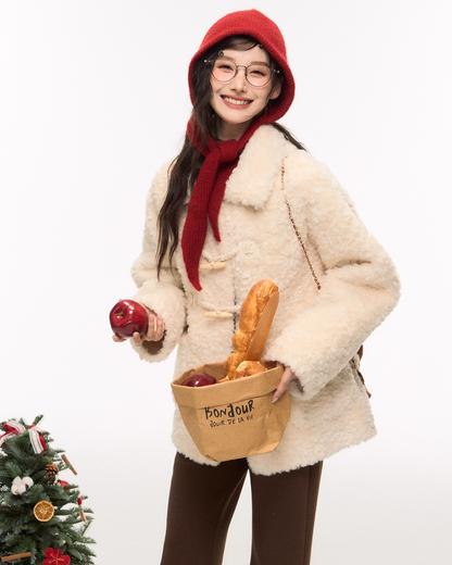 Toggle Fur Coat/Flare Pants ELS0014