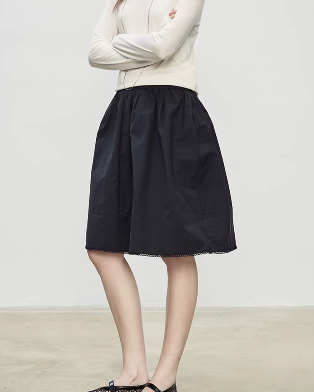 Retro Puffy Half Skirt TEO0006