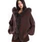 Fur Hood Zip Up Knit BGS0018