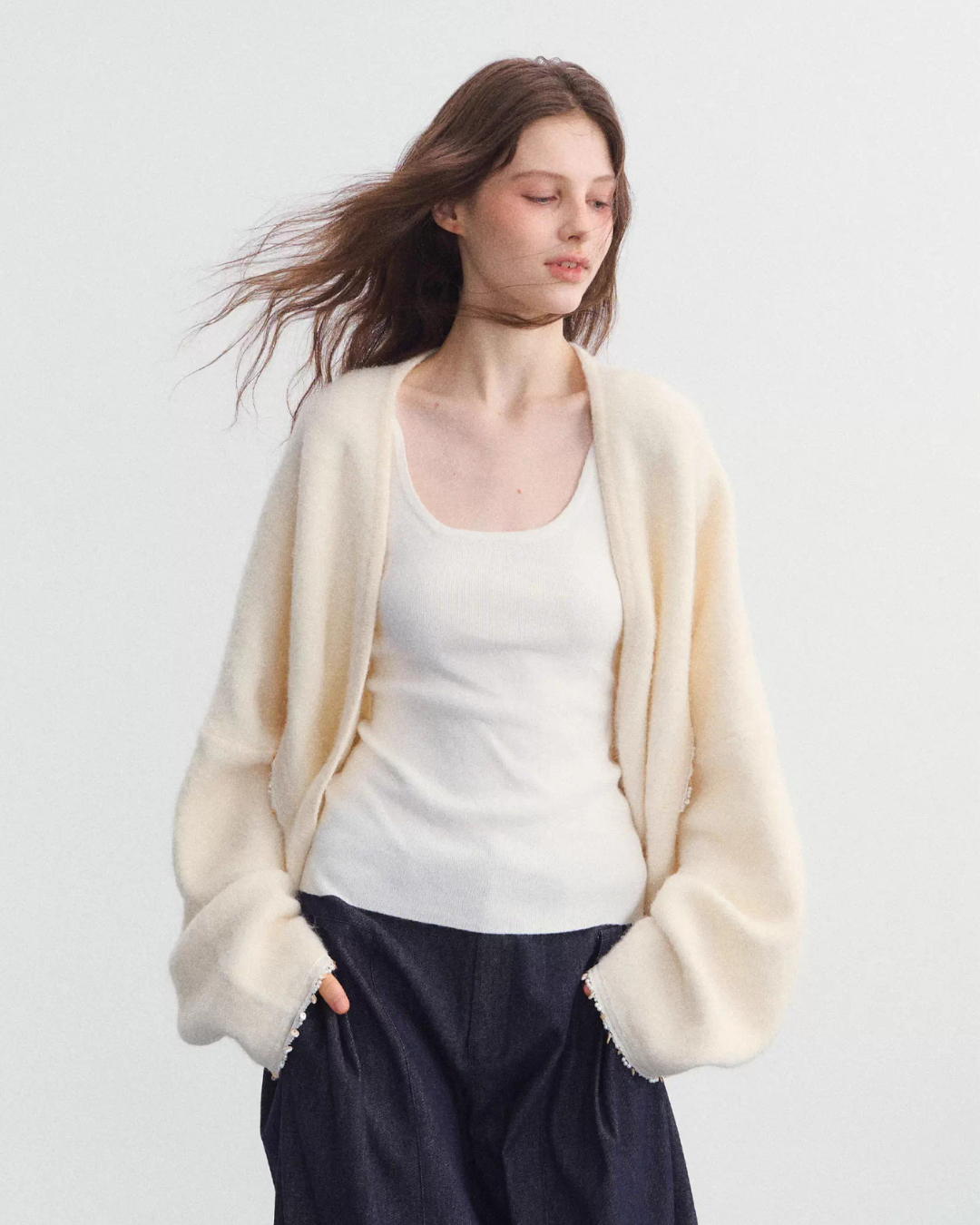 Fluffy Knit Cardigan SPY0036