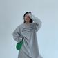 Logo Print Oversized Dress YLS0931