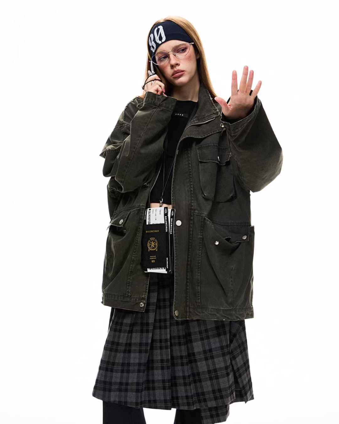 Vintage Washed Workwear Jacket EZK0103