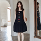 Flower Motif Balloon Dress SMS0011